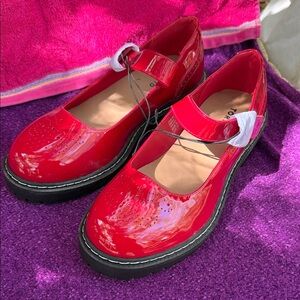 Red Patent Mary Jane torrid  Shoes new 10 WW